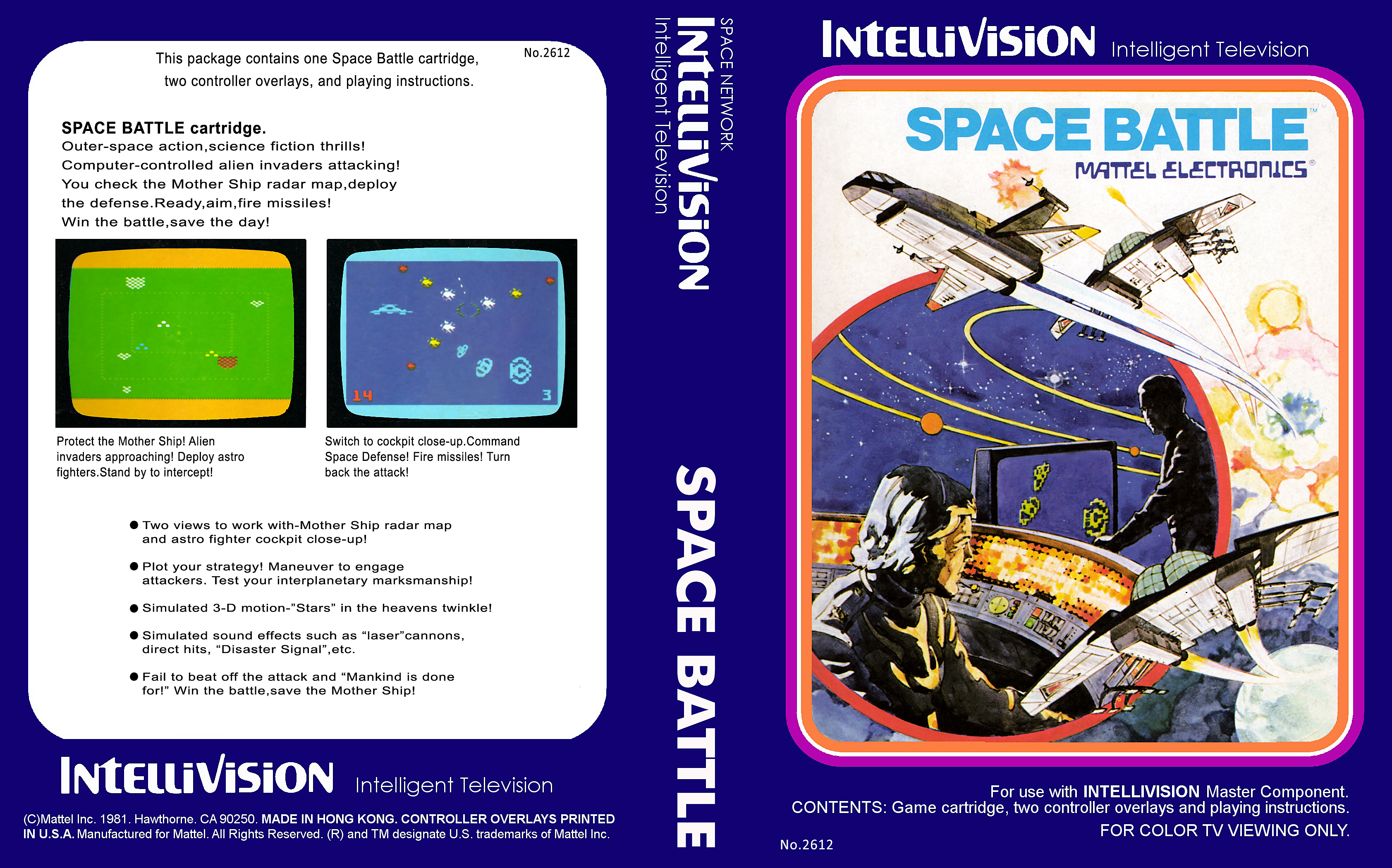 Jeu BOXING Mattel Intellivision (1980) - Bon état Testé - Vintage